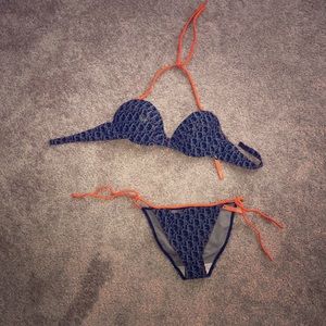 Christian Dior denim bikini